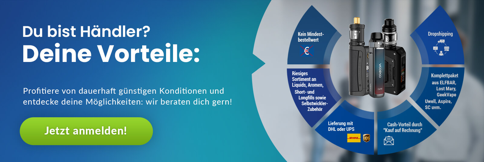 E-Zigaretten Großhandel