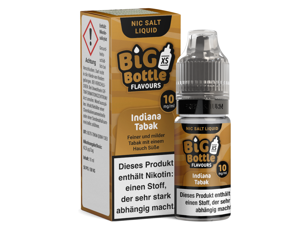 Big Bottle - Indiana Tabak - Nikotinsalz Liquid 