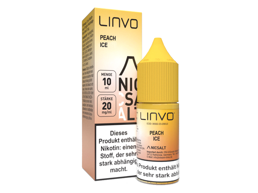 Linvo - Peach Ice - Nikotinsalz Liquid