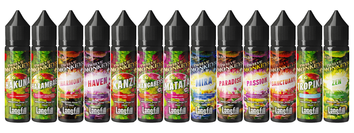 Twelve Monkeys - Longfills 10 ml